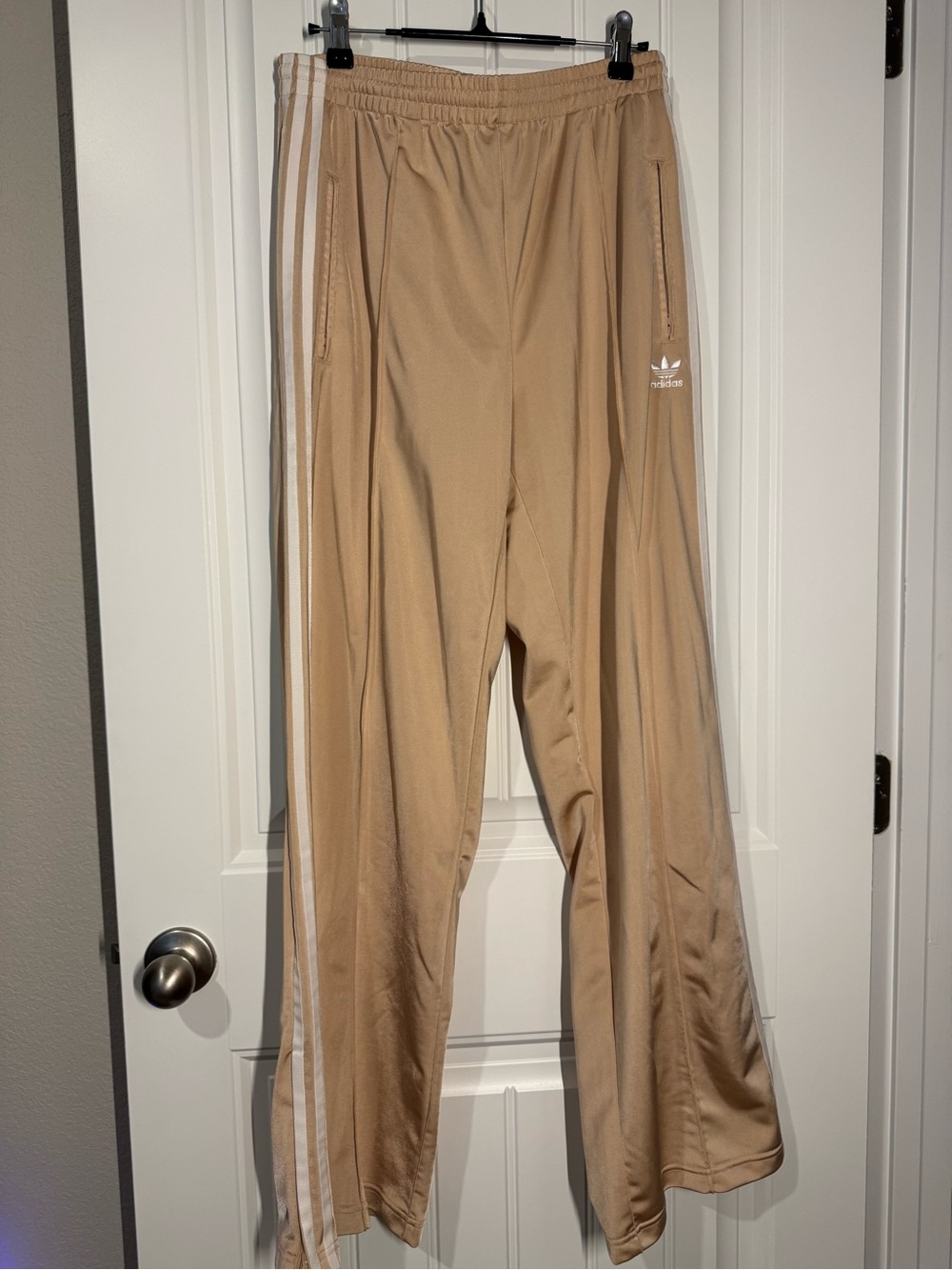 adidas Beige Men’s Wide Leg Track Pants